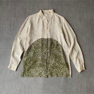 STELLA McCARTNEY ドット柄 シルクシャツ ステラマッカートニー
