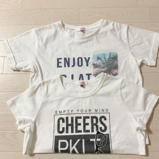 ピンクラテ(PINK-latte)のPINK-latte ピンクラテ 150 半袖 Tシャツ 2枚(Tシャツ/カットソー)