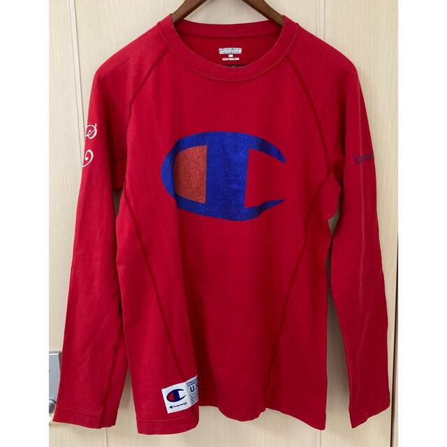 Champion(チャンピオン)の【レア】champion×DRESS CAMP ビックロゴ ロンT サイズ：M メンズのトップス(Tシャツ/カットソー(七分/長袖))の商品写真