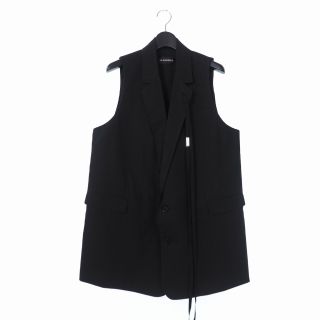 アンドゥムルメステール(Ann Demeulemeester)のアンドゥムルメステール 22SS ノースリーブ ロングジャケット ベスト 44(ベスト)