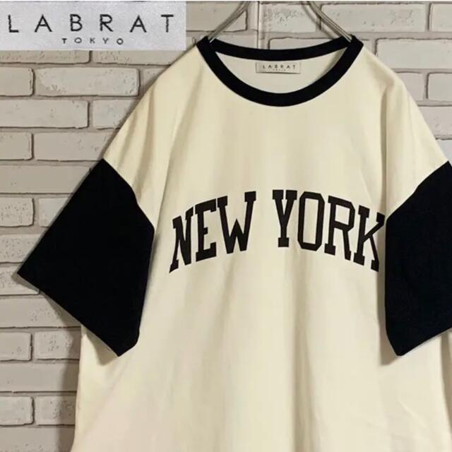 LABRAT(ラブラット)のラブラット M ビッグシルエット ゆるだぼ 袖切替 都市Tシャツ メンズのトップス(Tシャツ/カットソー(半袖/袖なし))の商品写真