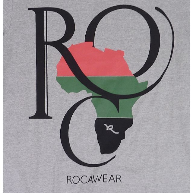 Rocawear(ロカウェア)のROCA WEAR ロカウェア アフリカロゴ 半袖 Tシャツ グレー L メンズのトップス(Tシャツ/カットソー(半袖/袖なし))の商品写真