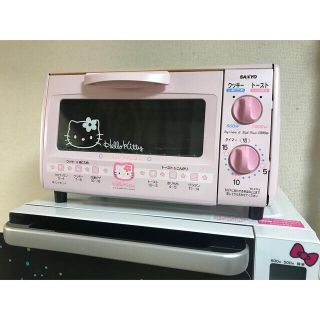 サンヨー(SANYO)の🇺🇦SANRIO キティちゃんオーブントースターピンク💖(調理機器)