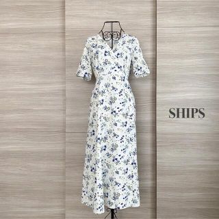 シップス(SHIPS)のSHIPS シップス　ボタニカル２WAYラップワンピース(ロングワンピース/マキシワンピース)