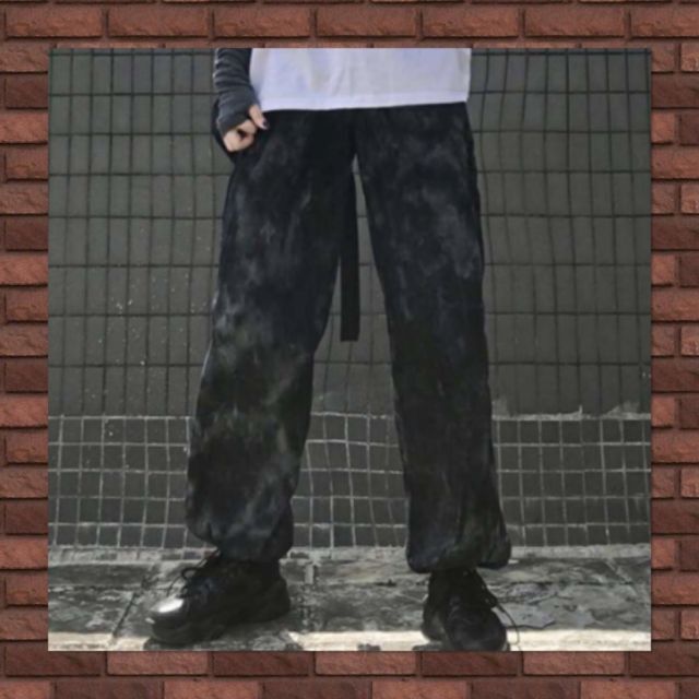 SALE/100%OFF】 ワイドパンツ タイダイ柄 スウェット イージーパンツ グレー M 灰色 パンツ surplace.studio