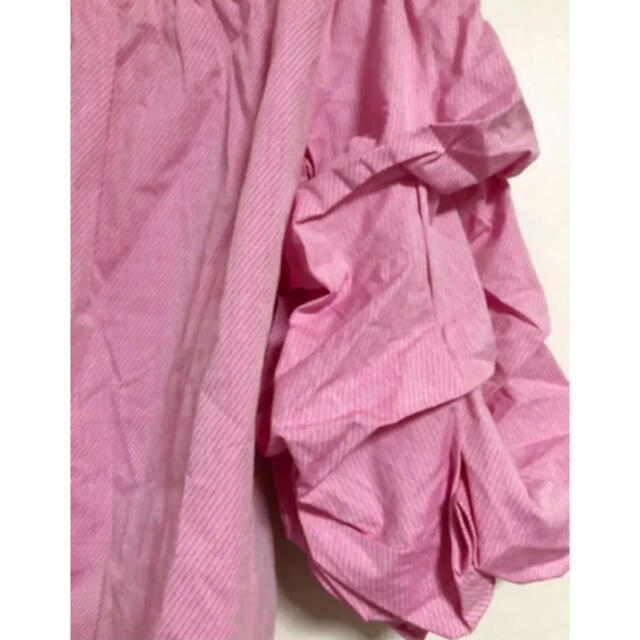 rienda(リエンダ)のトレンドカラーピンク　ブラウス　シャツ レディースのトップス(シャツ/ブラウス(半袖/袖なし))の商品写真