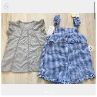 ニシマツヤ(西松屋)の新品☆こどもキッズ 夏服2点セット 95(Tシャツ/カットソー)