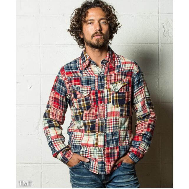 TMT(ティーエムティー)のTMT VINTAGE NELCHECK PATCHWORK SHIRTS メンズのトップス(シャツ)の商品写真