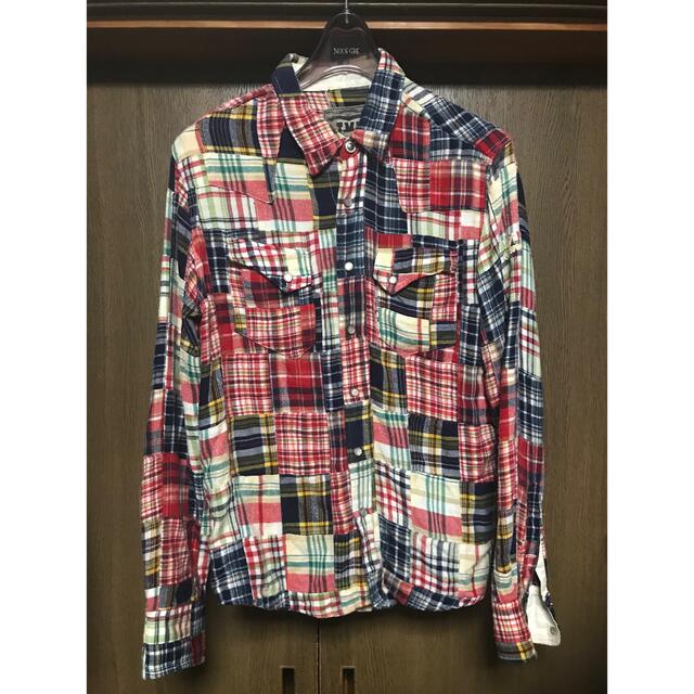 TMT(ティーエムティー)のTMT VINTAGE NELCHECK PATCHWORK SHIRTS メンズのトップス(シャツ)の商品写真