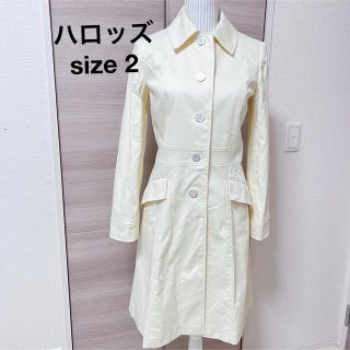 ハロッズ　size2 スプリングコート　トレンチコート