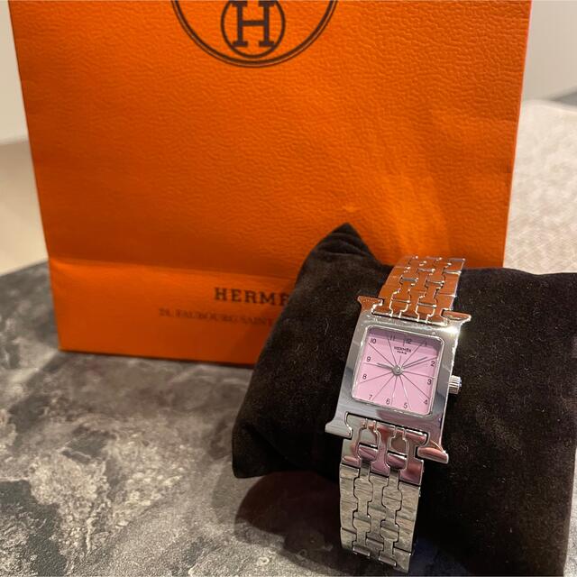 店舗良い Hermes - 【HERMES】エルメス/Hウォッチ/シルバー/レディー