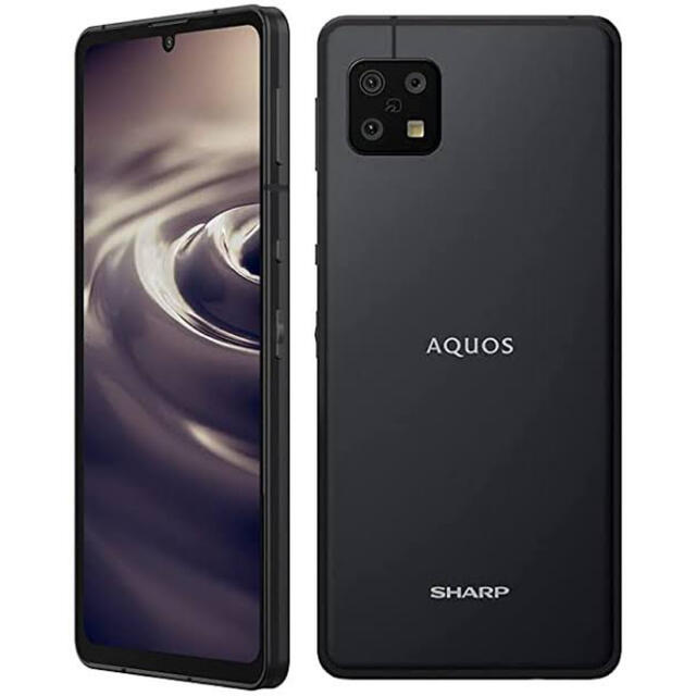 SHARP(シャープ)の【新品】SHARP AQUOS sense6 SH-RM19 64GB ブラック スマホ/家電/カメラのスマートフォン/携帯電話(スマートフォン本体)の商品写真