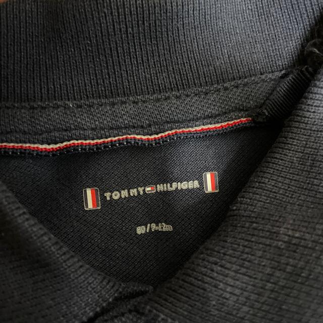 carter's(カーターズ)のTOMMY HILFIGER ポロシャツ風　トリコロール　半袖ロンパース 80 キッズ/ベビー/マタニティのベビー服(~85cm)(ロンパース)の商品写真