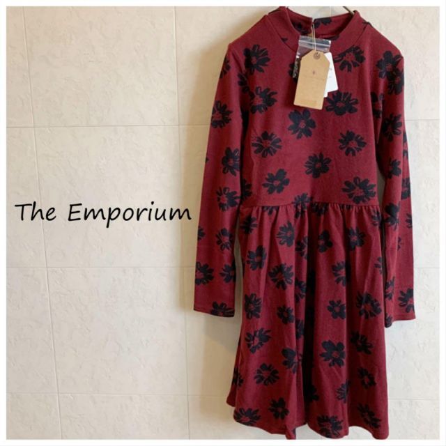 THE EMPORIUM - 新品☆The Emporium ワインレッド 花柄ワンピース