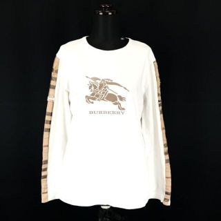 バーバリー(BURBERRY)のイングランド/英国製★BURBERRY★ロンT/長袖Tシャツ/L◆メ楽G215(Tシャツ(長袖/七分))