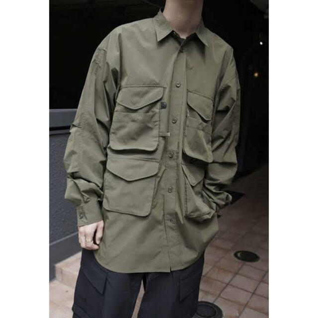 約53cm袖丈daiwa pier39 MULCH POCKET FIELD SHIRTS S