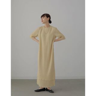 トゥデイフル(TODAYFUL)の【完売品】　Hella  PLEATS TIERED DRESS(ロングワンピース/マキシワンピース)