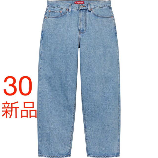 デニム/ジーンズSupreme Baggy Jean "Washed Indigo"30 新品