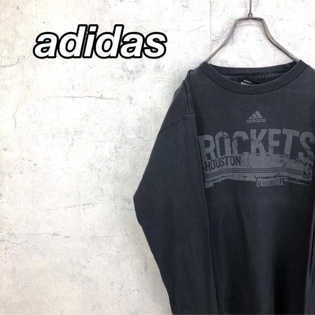 adidas(アディダス)の希少 90s アディダス ロンT プリントロゴ  美品 レディースのトップス(Tシャツ(長袖/七分))の商品写真