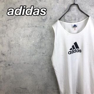 アディダス(adidas)の希少 90s アディダス タンクトップ プリントロゴ(Tシャツ/カットソー(半袖/袖なし))