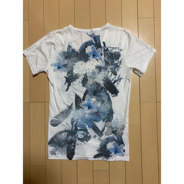 FUGA(フーガ)の[古着] WILD PARTY Tシャツ Vネック ホワイト メンズのトップス(Tシャツ/カットソー(半袖/袖なし))の商品写真