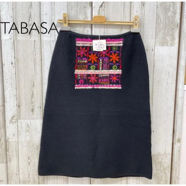 TABASA　タバサ　新品タグ付き　値札付き　刺繍スカート　花柄