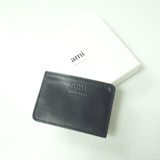 AMI Alexandre Mattiussi アミ アレクサンドルマテュッシ CLASSIC CARDHOLDER レザーカードケース E16A09.95 NAVY【新古品】【中古】【AMI Alexandre Mattiussi】(名刺入れ/定期入れ)