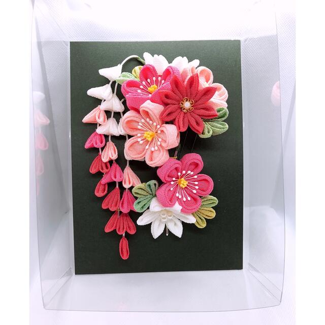 ❁ つまみ細工 ❁ 春色ピンクな梅と小菊の髪飾り ❁