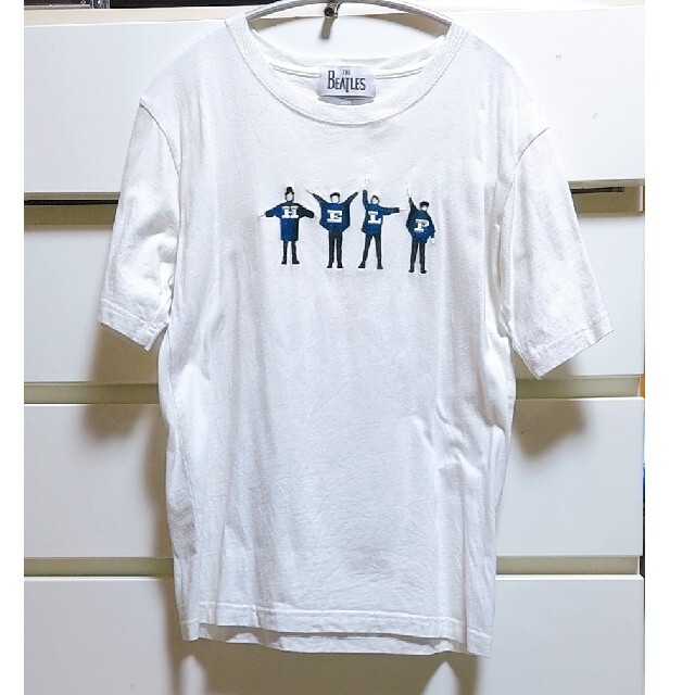 SHIPS(シップス)のBeatles Tシャツ 白 エンブロイダリー 刺繍Tシャツ メンズのトップス(Tシャツ/カットソー(半袖/袖なし))の商品写真