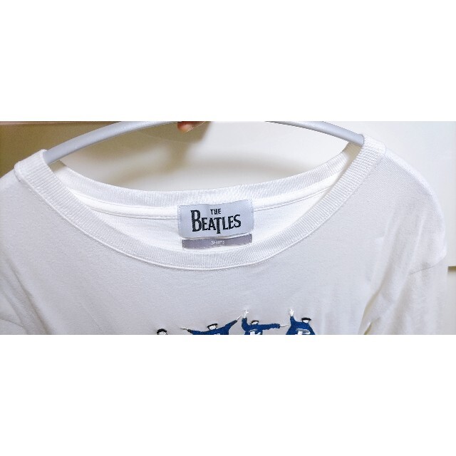 SHIPS(シップス)のBeatles Tシャツ 白 エンブロイダリー 刺繍Tシャツ メンズのトップス(Tシャツ/カットソー(半袖/袖なし))の商品写真