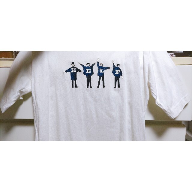 SHIPS(シップス)のBeatles Tシャツ 白 エンブロイダリー 刺繍Tシャツ メンズのトップス(Tシャツ/カットソー(半袖/袖なし))の商品写真