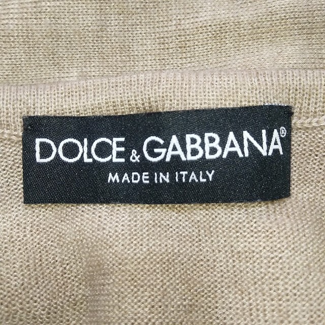 DOLCE&GABBANA(ドルチェアンドガッバーナ)のドルチェ&ガッバーナ　ノースリーブニット　カシミア シルク　Mサイズ レディースのトップス(ニット/セーター)の商品写真