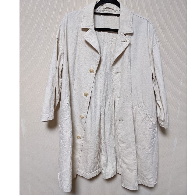 bisque by nest Robe 綿麻ワークコート 生成り
