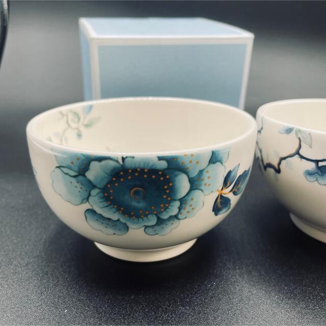 WEDGWOOD(ウェッジウッド)の【廃盤希少】ウェッジウッド クイーンズウェア ブルーバード ペアボウル インテリア/住まい/日用品のキッチン/食器(食器)の商品写真