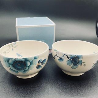 ウェッジウッド(WEDGWOOD)の【廃盤希少】ウェッジウッド クイーンズウェア ブルーバード ペアボウル(食器)