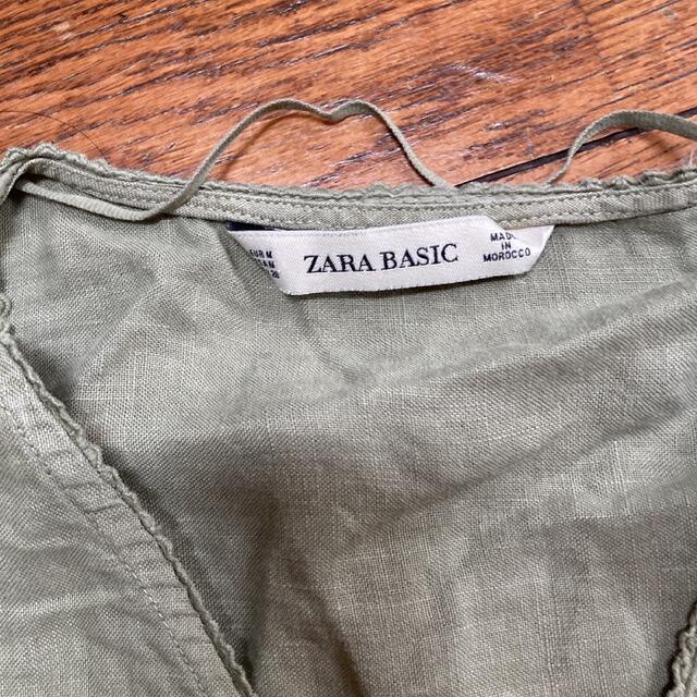 ZARA(ザラ)の最終お値下げ　ZARA オーバーブラウス　M大きめ レディースのジャケット/アウター(ノーカラージャケット)の商品写真