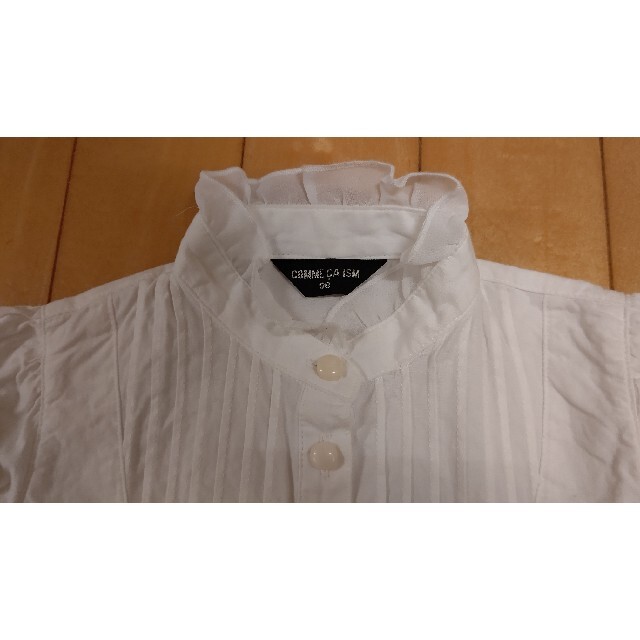 COMME CA ISM(コムサイズム)のコムサイズム ブラウス 半袖 シャツ レース 白 ホワイト 90cm キッズ/ベビー/マタニティのキッズ服女の子用(90cm~)(ドレス/フォーマル)の商品写真