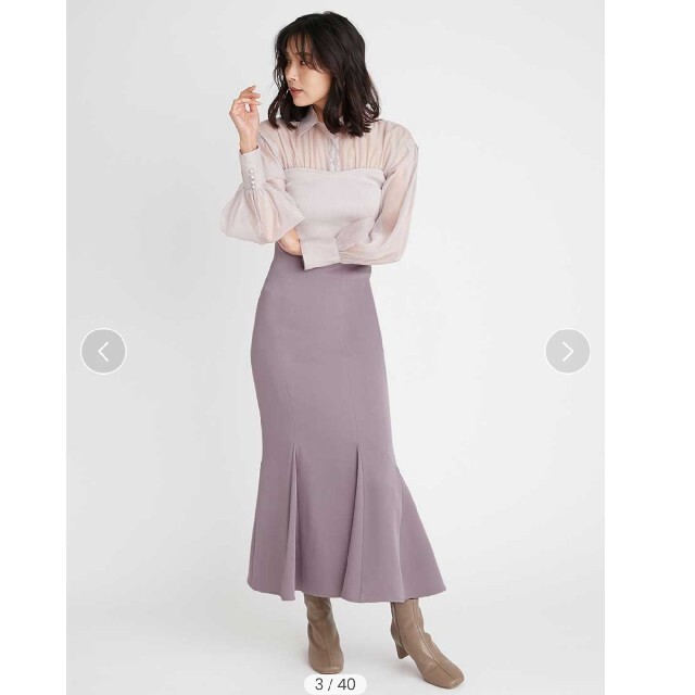SNIDEL(スナイデル)のバックサテンマーメイドスカート レディースのスカート(ロングスカート)の商品写真