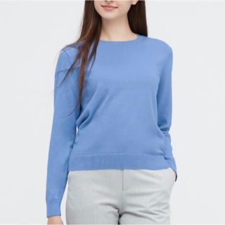 ユニクロ(UNIQLO)のユニクロ♡ウォッシャブルコットンクルーネックセーター(ニット/セーター)