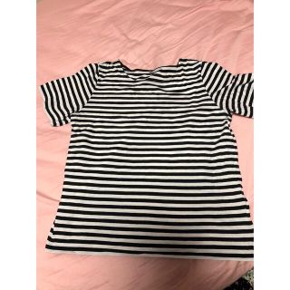 シマムラ(しまむら)のボーダー Tシャツ トップス　レディース　半袖　夏　しまむら　シンプル　コットン(Tシャツ(半袖/袖なし))