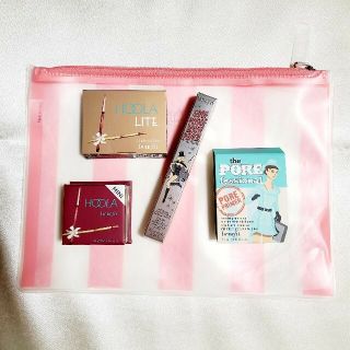 ベネフィット(Benefit)の新品未使用 ベネフィット 限定ポーチ付き ミニサイズ4点セット(サンプル/トライアルキット)