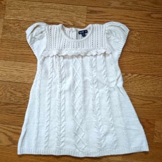 ベビーギャップ(babyGAP)の女の子 半袖ニットワンピース 90cm babygap(ワンピース)