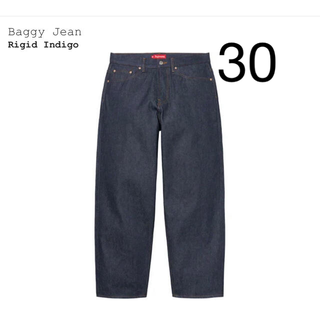 supreme Baggy Jean 30 Rigid Indigoパンツ