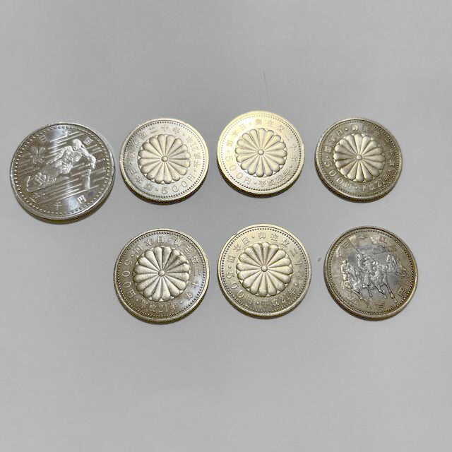 分類銀貨天皇陛下御在位60年記念　プルーフ硬貨　1万円銀貨　長野五輪記念硬貨