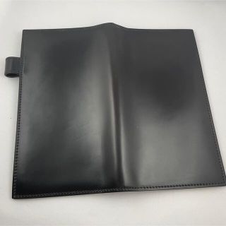YUHAKU ユハク ナローサイズ手帳カバー コードバン ネイビーの
