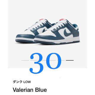 ナイキ(NIKE)のNike Dunk Low Valerian Blue  ダンクバレリアンブルー(スニーカー)