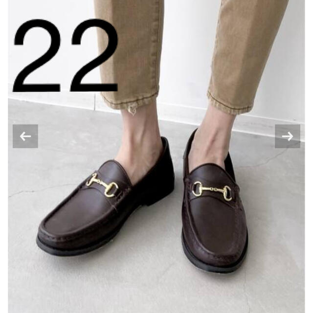 L'Appartement DEUXIEME CLASSE(アパルトモンドゥーズィエムクラス)のL'Appartement【カミナンド】Leather Bit Loafers レディースの靴/シューズ(ローファー/革靴)の商品写真