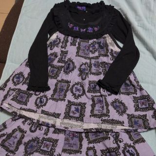 アナスイミニ(ANNA SUI mini)のアナスイミニ　120cm　130cm　4点セット　スカート2枚　セットアップ(Tシャツ/カットソー)