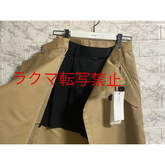sacai - sacaiトレンチショートパンツスカート サカイ sacai - sacaiトレンチショートパンツスカート サカイ
