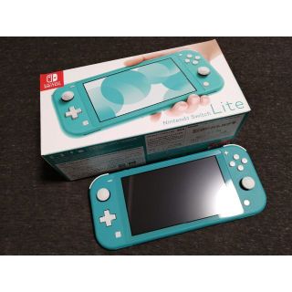 美品 Nintendo Switch Lite ターコイズ ケース付き